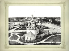 Благовещенская площадь с балкона хорового училища им. Л. Сивухина, 1896 год.