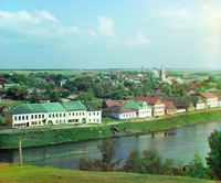 г. Торжок. Вид с западной стороны. Река Тверца.