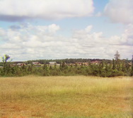 Вид на станцию Бородино от Утицкой флеши.