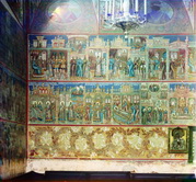 Одна из фресок в церкви Иоанна Златоуста (левая сторона).
