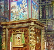 Фреска на колонке в церкви Иоанна Златоуста.