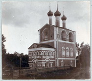 Колокольня Борисоглебского монастыря с северо-запада. Борисоглебск.