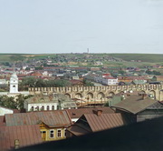 Сев.-вост. часть города Смоленска с крепостной стеной.
