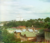 Кафедральный Успенский собор с Казанской горы. Смоленск.
